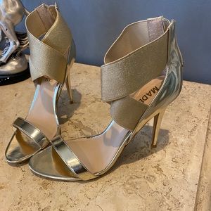Madeline Gold strappy heels